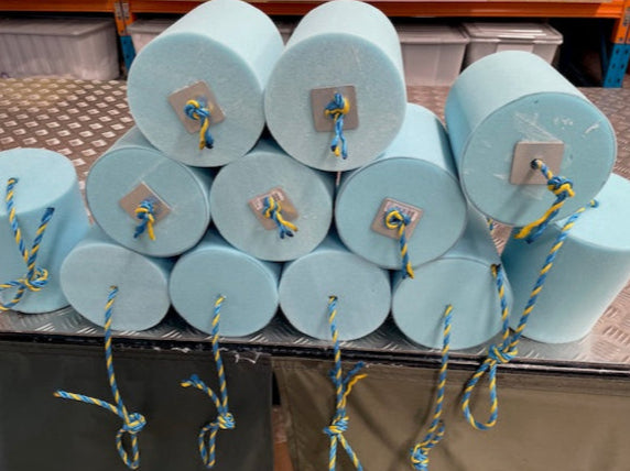 Foam Purge Dams, Purge Plugs and Foam Pigs