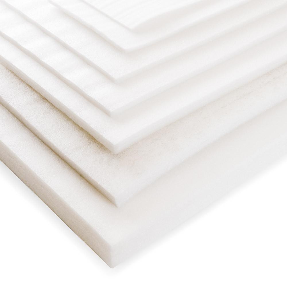 'White - Poly Foam Expanded Polyethylene (EPE) - Sheet / Plank