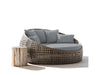 Round Outdoor Day Bed Replacement Cushions - Foam Sales