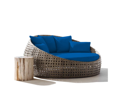 Round Outdoor Day Bed Replacement Cushions - Foam Sales