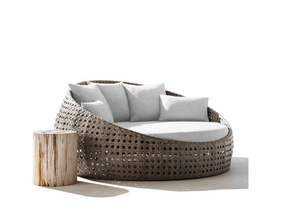 Round Outdoor Day Bed Replacement Cushions - Foam Sales